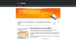 Desktop Screenshot of 12free-sms.de